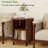 Fluted Round End Table with Storage-392201631