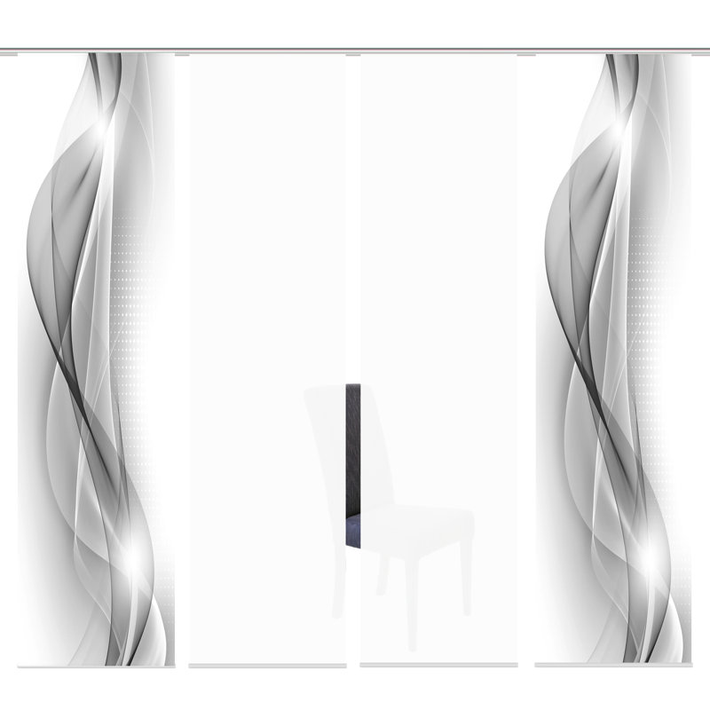Parmer Polyester Standard Track Insert Sliding Panel, Grey