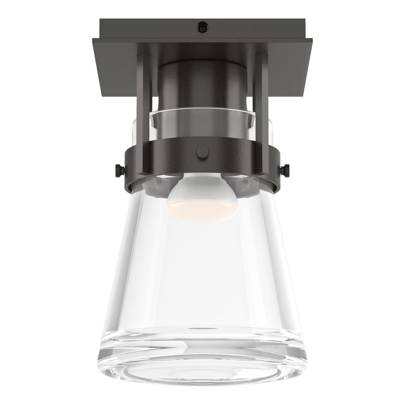 Erlenmeyer 1 - Light 6.1" Simple Cone Semi Flush Mount, Oil Rubbed Bronze
