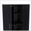 Armoire Hazel en mélamine avec 2 portes, 4 tablettes et 2 barres à vêtements-2022431074