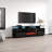 Burkard 71" Modern TV Stand with Electric Fireplace, High Gloss Finish, Media Storage-744922862