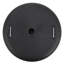 Base de parasol de jardin robuste en acier inoxydable noir, support de patio stable de 21,48 po de largeur x 3,15 po de hauteur