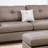 Contemporary 3-Pcs Sectional Sofa Mocha Dorris Fabric Cushion Sofa Chaise Ottoman Reversible Couch Pillows (Sectional)