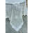 Delicate Daisies Lace Embroidered Tablecloth with Beaded Accent
