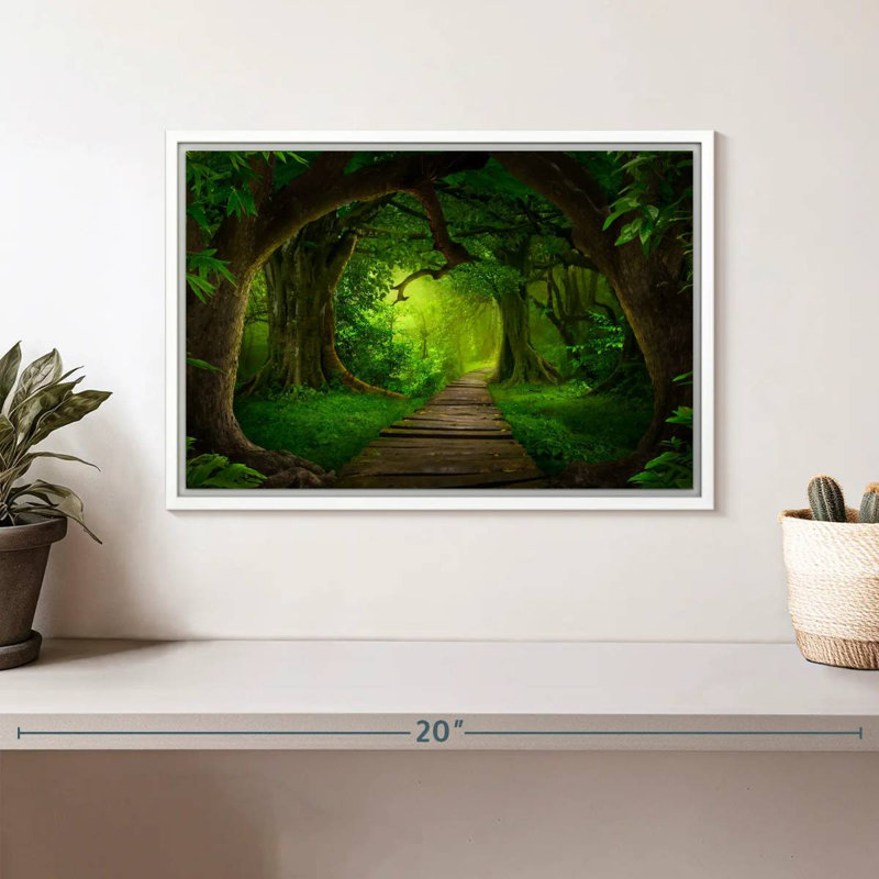 Fairyland Forest, Floating Frame White, 13" X 9"