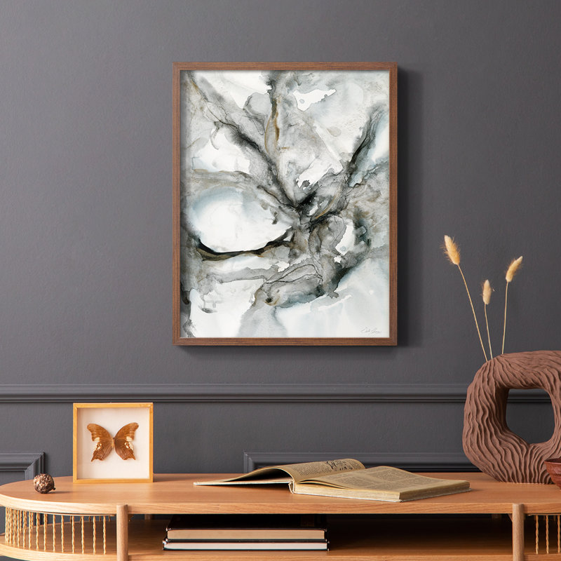 Marble Harmony, reproduction encadrée - bois massif, Brun, H 28 po x l 22 po