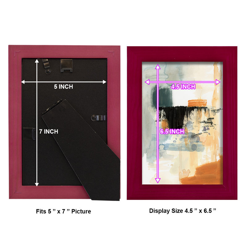Geraldyn Seria IV, reproduction d'art encadrée, Rouge, H 6 po x l 4 po x P 1 po
