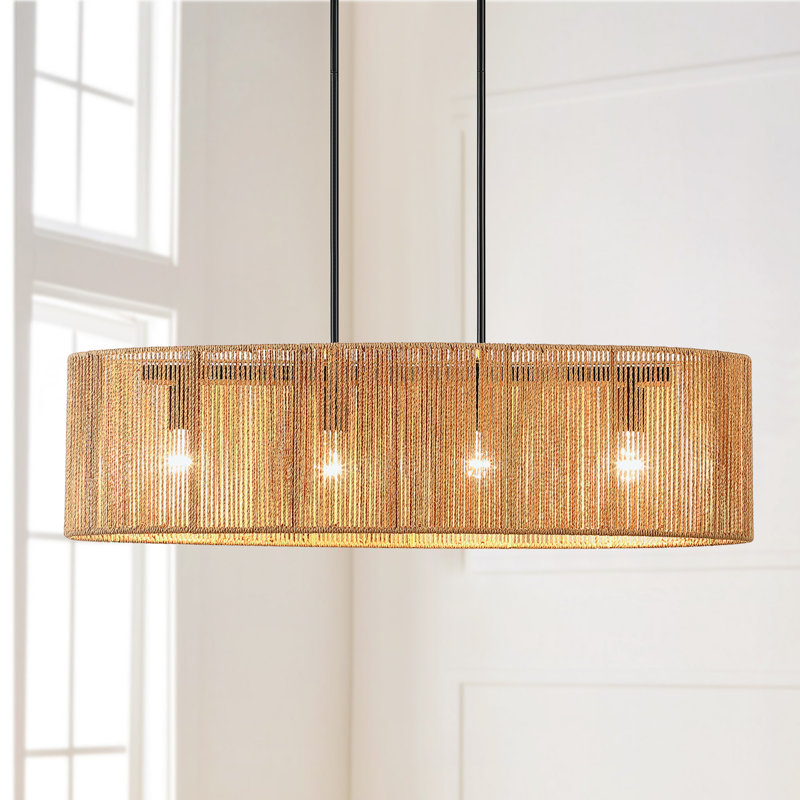 Lustre à 4 lumières à intensité variable Carlye