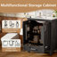 Meuble-lavabo moderne avec lavabo, rangement intelligent avec tiroir et tablettes-143116940
