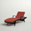 Chaise longue inclinable avec coussins 79,25 po Billur-2125134160