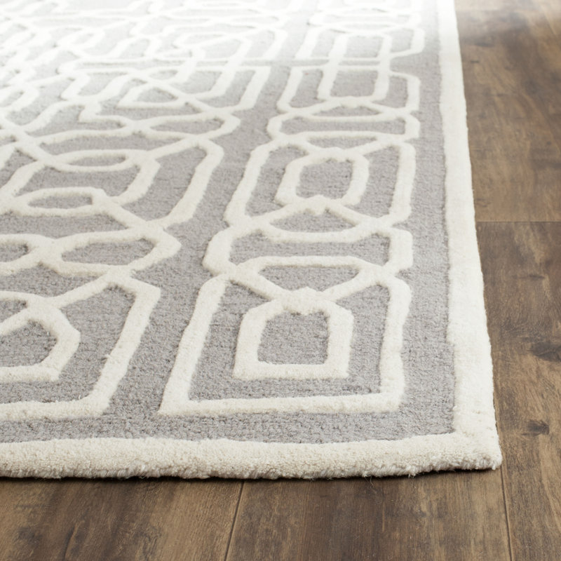 Tapis en laine touffeté à la main Cannen, Carré 6 pi