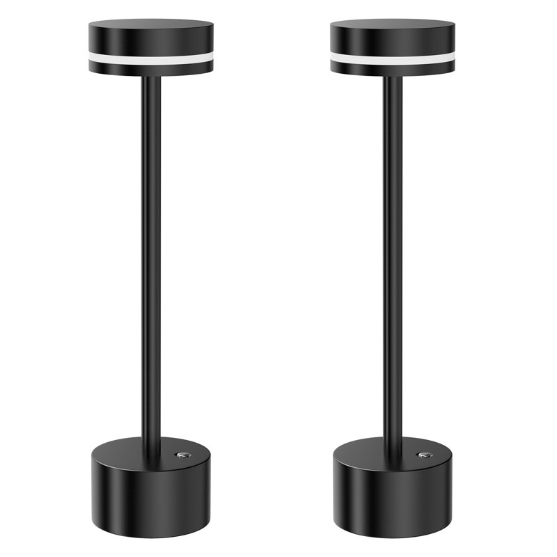 Ensemble de lampes de table rechargeables en métal USB