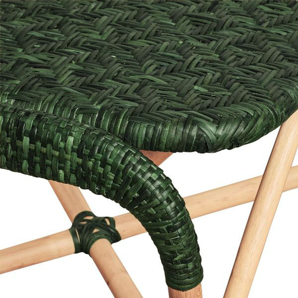 Portofino Dining Chair, Green, Natural