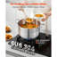 VEVOR Non-Stick Ceramic and Glass Stainless Steel Stock Pot-1625483890