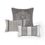 Ensembles de literie luxueux en jacquard gris, grand, pour une maison moderne