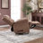 35.8'' Wide Classic Faux Leather Swivel and Glider Manual Recliner-1290568832