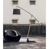 Archer 67.3'' Matt Black Arched Floor Lamp