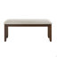 Banc en bois de chenille revêtu de cerisier foncé pour la salle à manger avec revêtement magnifique