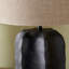Khari Black Textured Wood Table Lamp