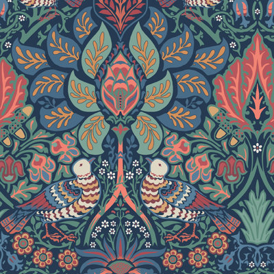William Morris at Home Dove & Rose Carnival Wallpaper