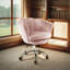Chaise de travail en velours Dawna-703413536