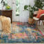 Blue Rug, Stain Resistant Graphics Rug With 6Mm Thickness, Abstract Rug For Bedroom, & Dining Room-1117140483