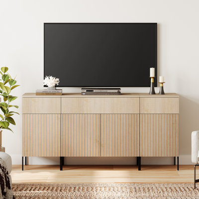 Meuble télé 63 po avec portes Aadham