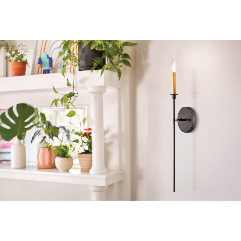 Steel Candle Wall Light