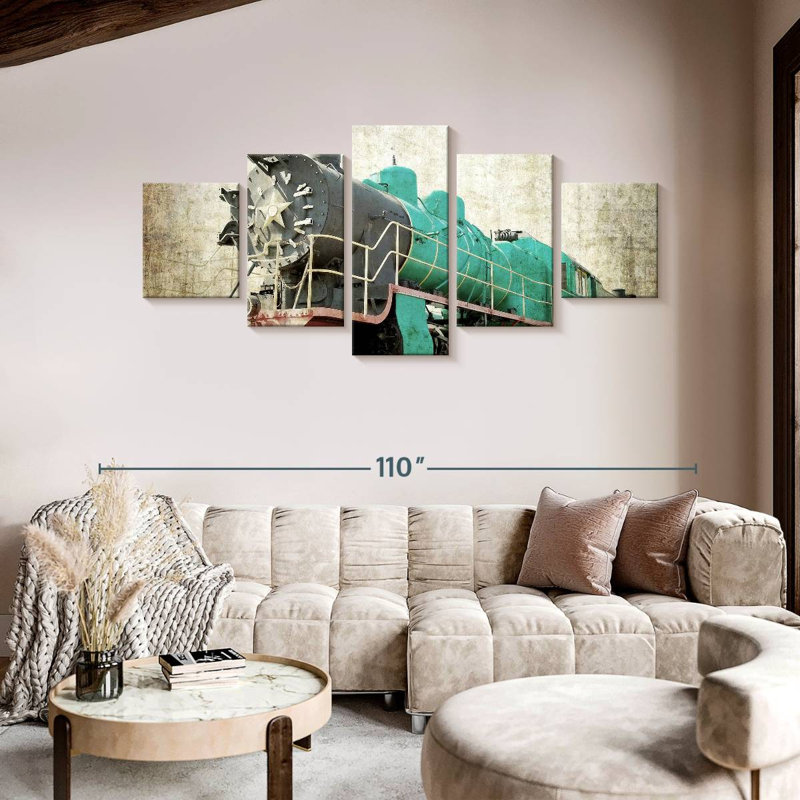 Vintage Train, 42" H x 92" W
