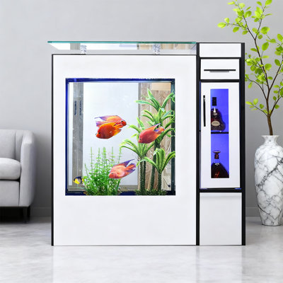 Réservoir d'aquarium avec écran de contrôle intelligent