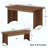 Farmhous Style Kitchen Table,3-Piece Dining Table,Computer Desk