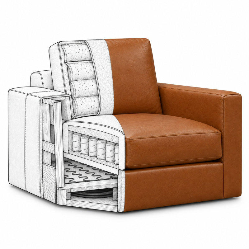 Chaise pivotante Novella, Mars Canyon