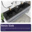 Meuble-lavabo double 72 po avec plateau en quartz Rytis