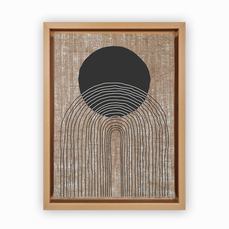 Peinture décorative sur toile, H 26 po x l 18,1 po, Bois