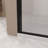 Shower Door, 1/4"(6Mm) Tempered Glass, Matte Black Aluminum Frame,  Film