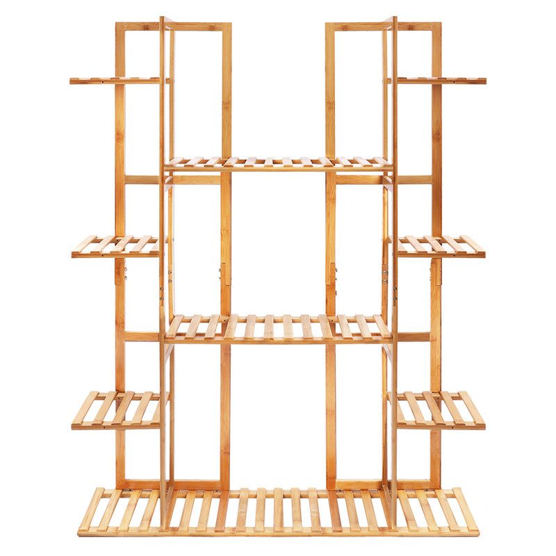 Burkeville Solid Wood Plant Stand 9 Tier