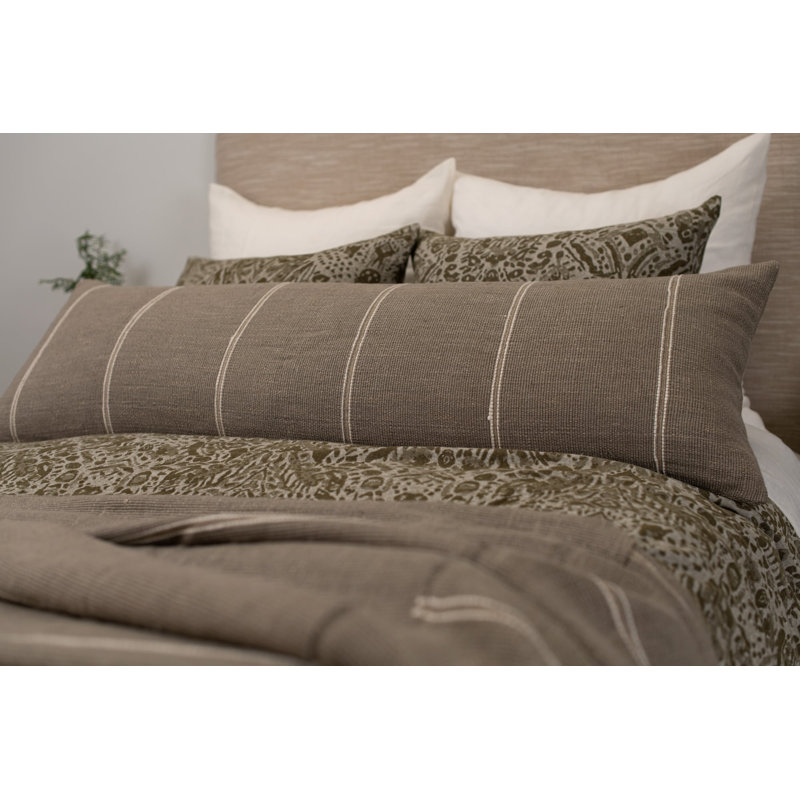RHODES SHAM, PEWTER, OREILLER