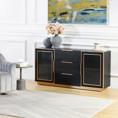 Aurelia 2-Door, 3-Drawer Sideboard - Gold