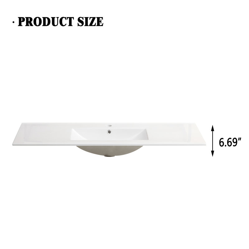 48 Inch Ceramic Sink Bathroom Vanity Cabinet Set | Gift Idea