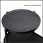 Table basse ronde avec plateau de rangement, conception à 2 niveaux pour le salon, finition noire, polyvalente et élégante-595430909-595430896