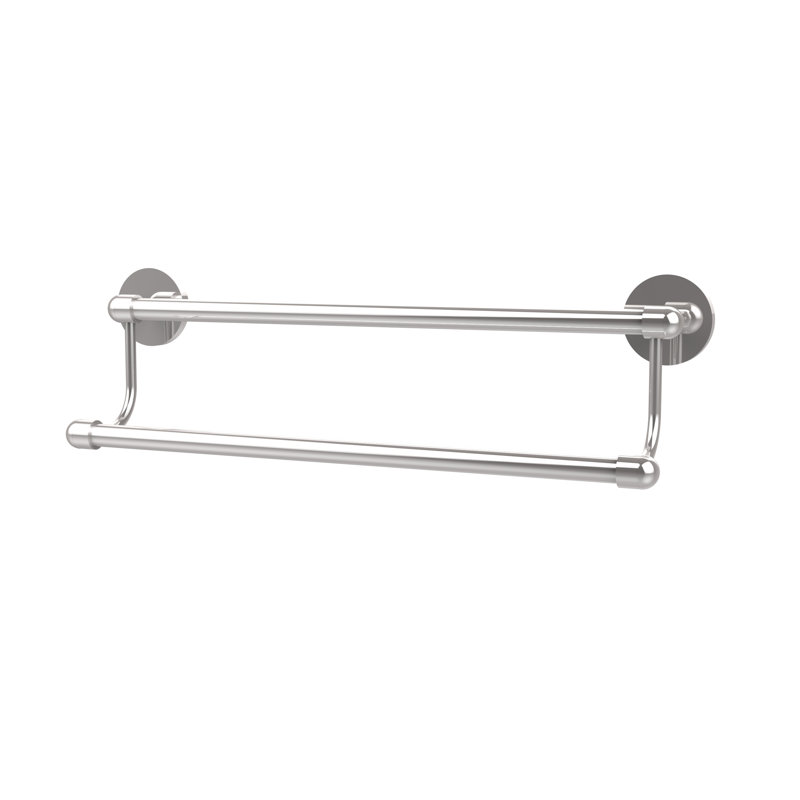 Porte-serviettes mural double Itzhak, Chrome poli