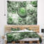 Tapisserie abstraite en paysage fractal vert exotiques-28498247