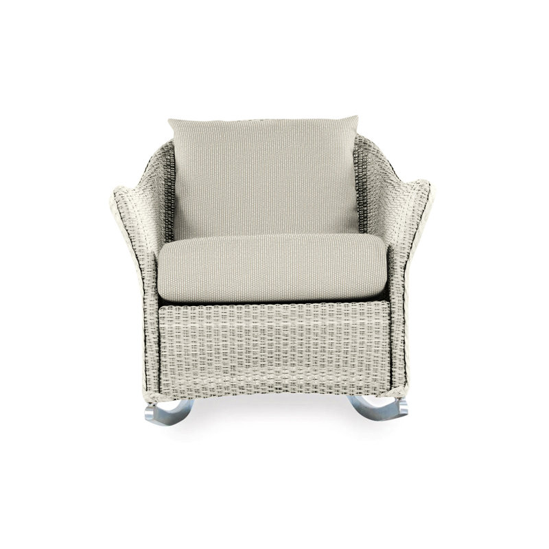 Weekend Retreat Outdoor Rocker Chair, Demo Oatmeal, Linen