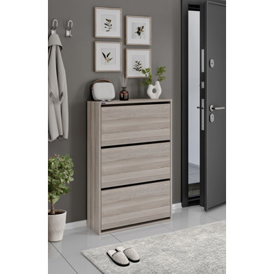 3-Tier Wooden Shoe Cabinet