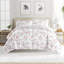 Ensemble d'édredon en duvet synthétique à rayures florales Meadow-133426694