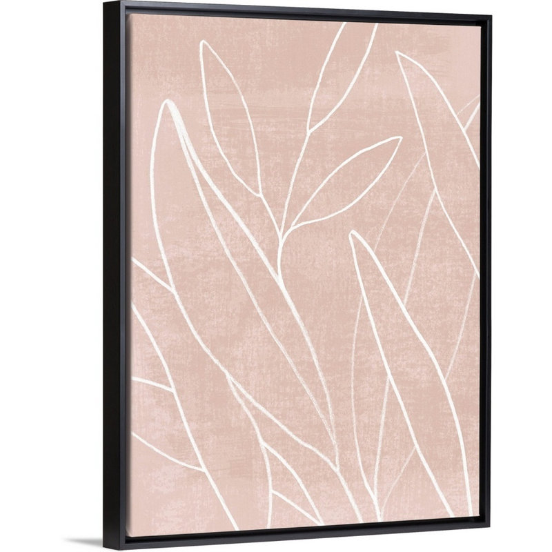 «Mauve Magic I», art mural sur toile, Toile avec cadre noir, H 26 po x l 20 po