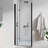 30"-31.25" W X 72" H Pivot Swing Frameless Bifold Glass Shower Door-115717559