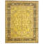 Hand Knotted Wool Area Rug in Gold And Black