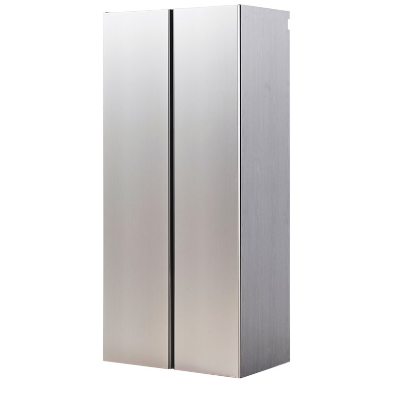 Series Wood Garage Storage Cabinet In Metallic Gray - Wall Mounted, Soft Closing, Deep Storage, Water & Heat , Stain Scratch E0 Grade Board, Thick , Stylish, Made Mounted Unit Extra Graded 2X Thicker