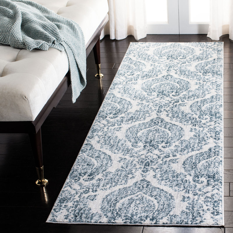 Swink Damask Hand Woven Area Rug, Runner 66 x 213 cm